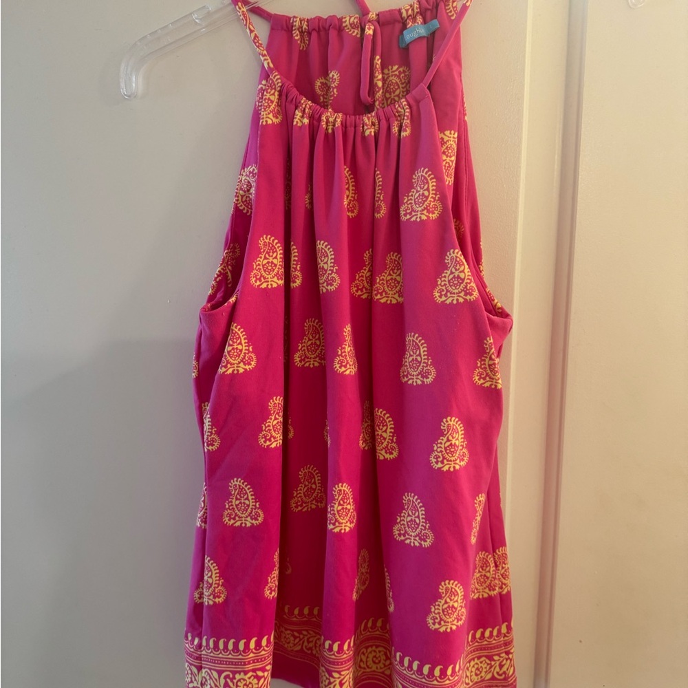 Pink Paisley J McLaughlin Halter Top